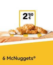 Oferta de McDonald's | 6 McNuggets por solo  | 24/5/2022 - 21/6/2022