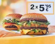Oferta de Big Mac o 2 McRoyal Delux por 5,95 por 5,95€
