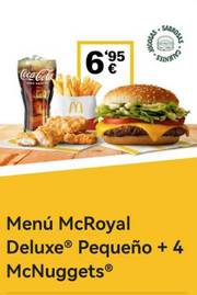 Oferta de McDonald's |  McRoyal Deluxe + 4 McNuggets | 24/5/2022 - 21/6/2022