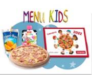 Oferta de Menu Kids 4,95€ : refresco, postre , pizza kids + regalo por 4,95€