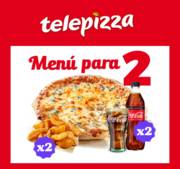 Oferta de Telepizza | Menú  para 2 desde 17,95€ | 26/1/2023 - 9/2/2023