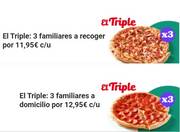 Oferta de Telepizza | El Triple: 3 Familiares desde  | 28/2/2022 - 30/5/2022