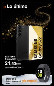 Oferta de Orange | Samsung Galaxy S22 21,50€/mes | 7/12/2022 - 21/12/2022