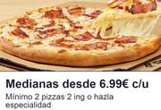 Oferta de Domino's Pizza | Medianas desde solo | 25/5/2022 - 12/9/2022