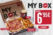Oferta de Pizza Hut | My box desde 6,95€ | 3/10/2022 - 17/10/2022