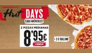 Oferta de Pizza Hut | HUT DAYS: Pizzas desde | 2/2/2022 - 4/7/2022