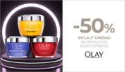 Oferta de Primor | Disfruta de un 50% de descuento en la segunda unidad (menor valor) en productos seleccionados de la marca Olay | 22/5/2023 - 28/5/2023