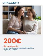 Oferta de Vitaldent | 200€  de descuento en tu tratamiento de ortodoncia  | 8/3/2023 - 30/4/2023