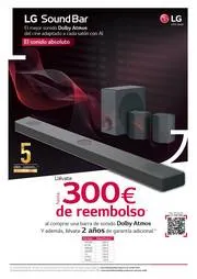 Oferta de Tien 21 | Llévate hasta 300€ de reembolso al comprar una barra de sonido LG | 17/3/2023 - 30/3/2023