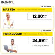 Oferta de MÁSmóvil | Fibra 300Mb desde 24,99€/mes IVA incl. | 17/3/2023 - 30/3/2023